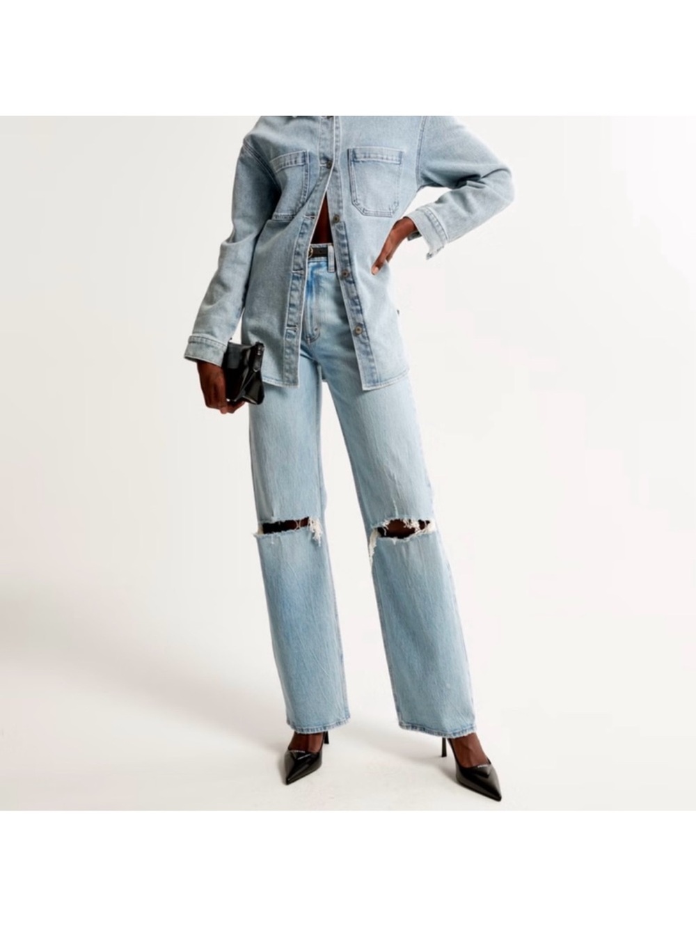 Abercrombie and Fitch 90s relaxed fit jeans high-rise